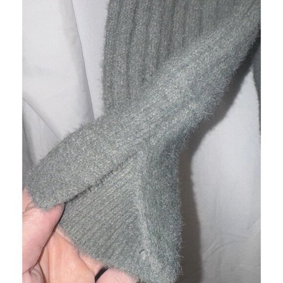Aerie Women’s Green Ribbed Super Soft Oversized Pullover Sweater Sz S NEW - Picture 3 of 9
